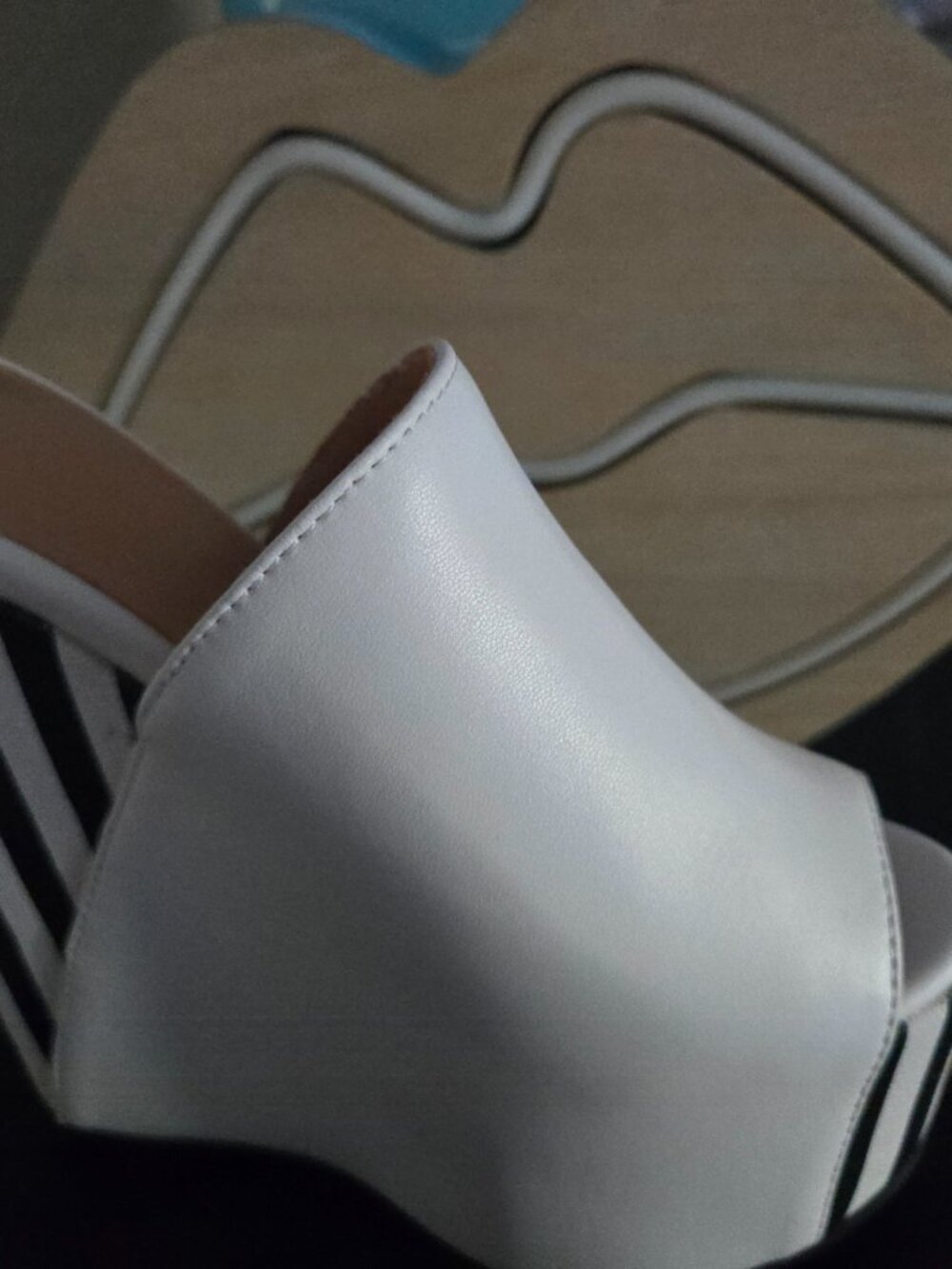 WHITE & BLACK HIGH WEDGES